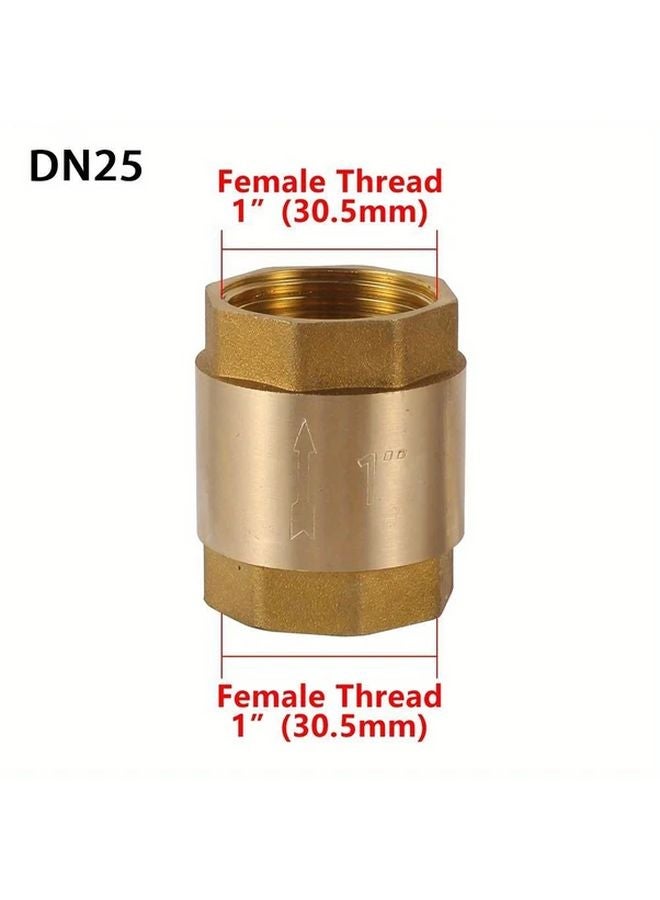 DN25 G1 صمام فحص نحاسي مضاد للارتجاع لأنظمة ري أحواض السمك 1 2 3 4 بوصة - Image 1