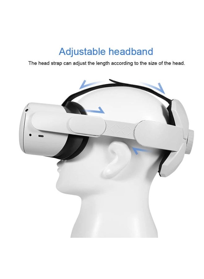 Elite Strap For Oculus Meta Quest 2 Oculus Quest 2, Adjustable Head Pad Head Extend Strap Replacement Provides Longer Enhanced Grip Comfortable Fit Balance   Support Better Comfort VR Accessory V2 - Image 5