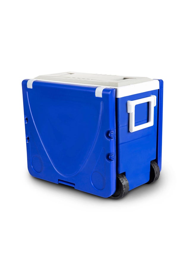 دي بي تي طاولة تخييم قابلة للطي مع صندوق تبريد سعة 28 لترًا وكراسي - Image 2