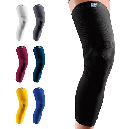 LP SUPPORT 667 Compression Sleeve Leg Full Length for Sports, Cycling, Running, Basketball, for Men Women (Black, M, 1pcs) - Image 1