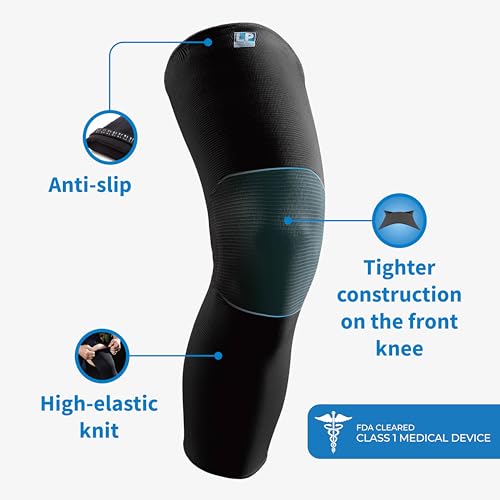 LP SUPPORT 667 Compression Sleeve Leg Full Length for Sports, Cycling, Running, Basketball, for Men Women (Black, M, 1pcs) - Image 3