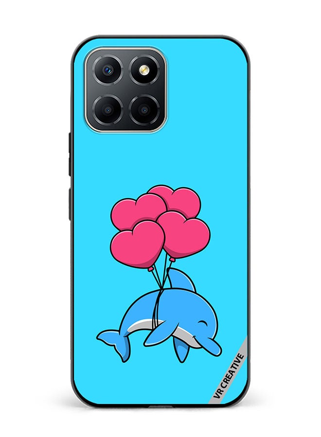 VR CREATIVE Protective Case Cover For Honor X6 Cute Dolphin Design Multicolour - Image 1