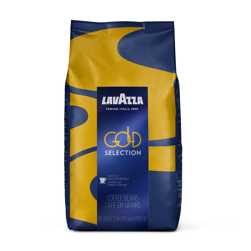 Lavazza Gold Selection Whole Bean Coffee Blend, Light Roast, 2.2 Pound Bag ,Premium Quality, Blended and roasted in Italy,Well balanced, Aromatic Blend with notes of honey and almond - Image 1