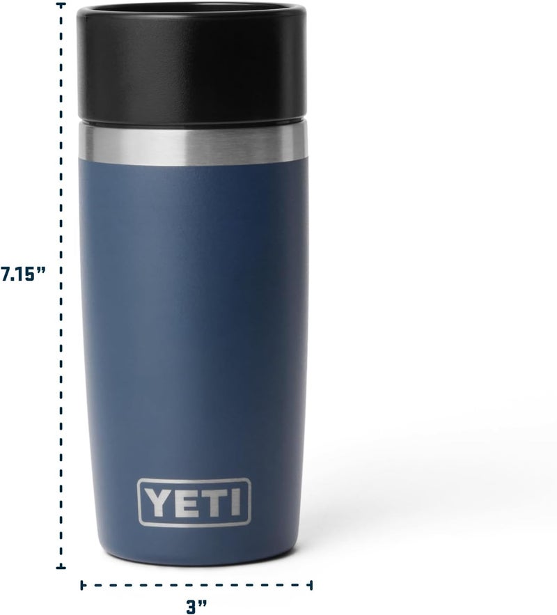 YETI Rambler 12 oz (355 ml) Travel Bottle with Leak-Proof Commuter Lid, Vacuum Insulated Stainless Steel Thermal Flask - White - Image 3