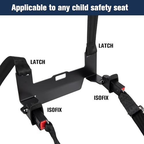 JHKLS Universal Car Seat Mount Bracket for SUVs MPVs and OffRoad Vehicles Child Safety Car Seat Latch Anchor Kit for ISOFIX Belt Connector 3211448595mm Latch Interface Mount Bracket - Image 3