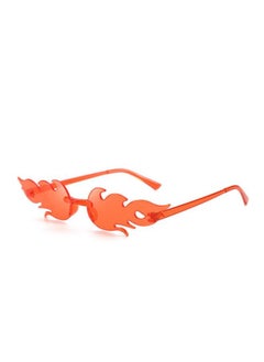 Rimless Sunglasses Girl Boy Gradient Color Sun Glasses Outdoor Travel Round Frame Transparent Shades UV400 Eyeglasses-Lenses Color:28-Ships From:CHINA
