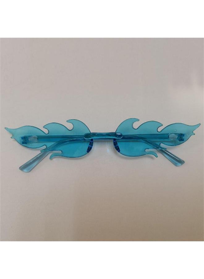 Generic - Rimless Sunglasses Girl Boy Gradient Color Sun Glasses Outdoor Travel Round Frame Transparent Shades UV400 Eyeglasses-Lenses Color:28-Ships From:CHINA - Image 1