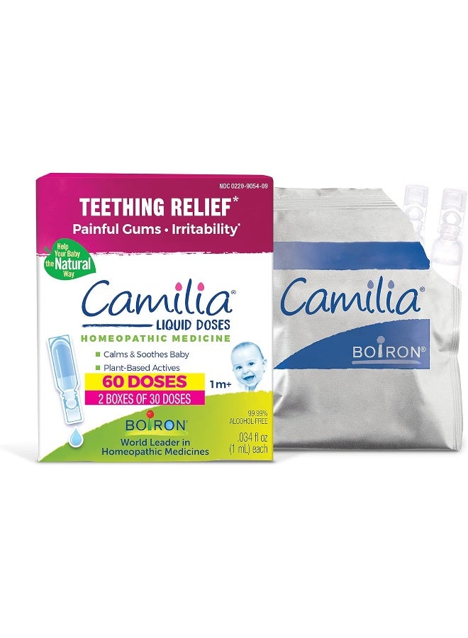 Boiron Boiron Camilia Teething Pain Relief, White, 30 Count, Pack of 2  - Image 1