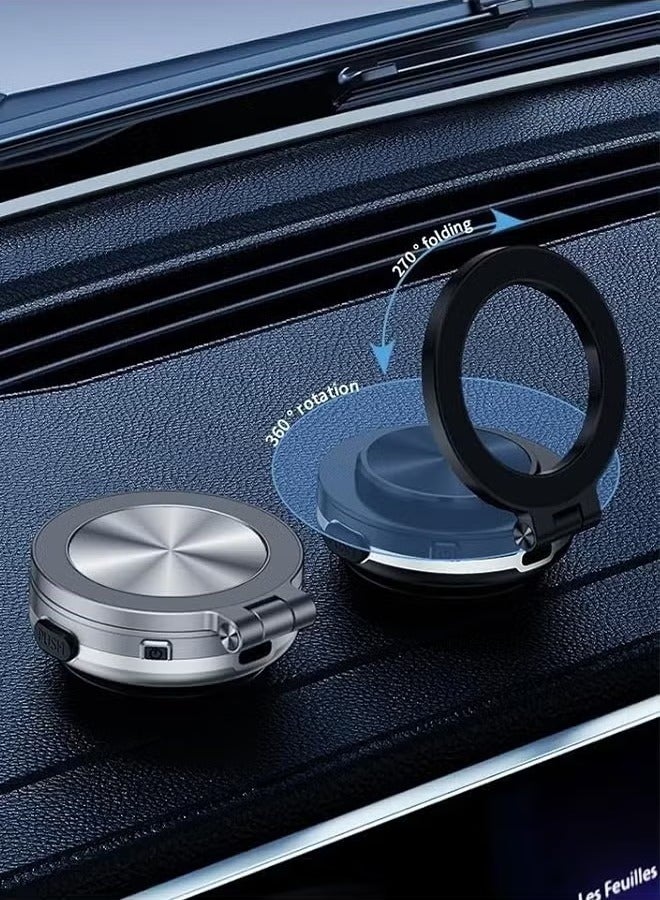 TIGER Vacuum Double-Side Use Magnetic Folding Phone Holder with Suction Cup – Angle Adjustable, Silicone Scratch-Free Design, Universal Compatibility for Car, Home, Office, and More - Image 4