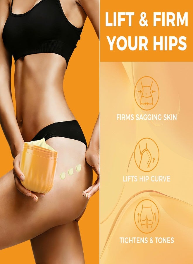 OUKEYA Brazilian Firming Body Cream, Butt Cream Visibly Tightening Body Lotion for Smooth, Sculpted Hip Contours, Lightweight Texture - Image 2