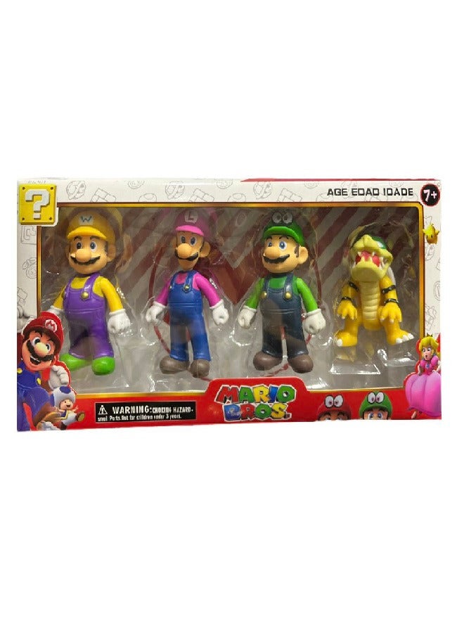 Mario 4pcs Super Mario Bros 13cm. Creative Action Figures - Image 1