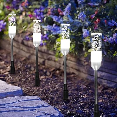 Bright B-right Pathway Lights Outdoor: Super Bright 570 Lumens 12V Low Voltage Landscape Lighting - Extendable 6 Pack IP65 - Image 1