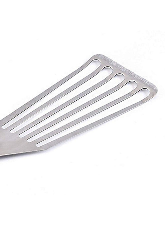 P-Plus International Fish Spatula 2-Piece Stainless Steel Fish Slice Flexible Fish Turner, 12.5" Long Slotted Spatula for Turning & Flipping Big + Small - Image 4