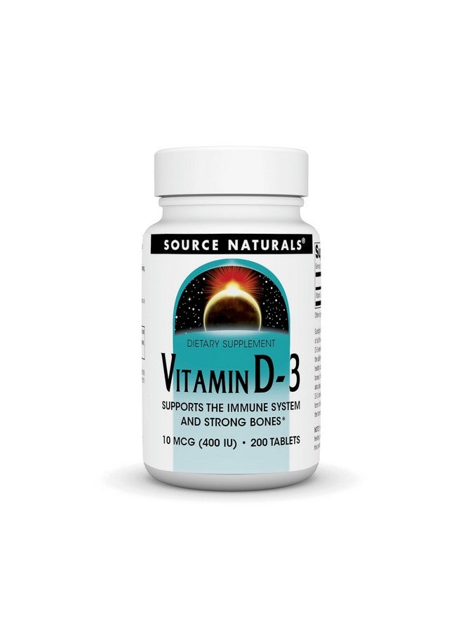 Source Naturals Source Naturals Vitamin D-3 400 IU 200 tablets  - Image 1