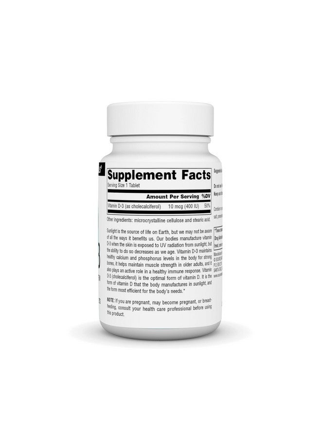 Source Naturals Source Naturals Vitamin D-3 400 IU 200 tablets  - Image 2