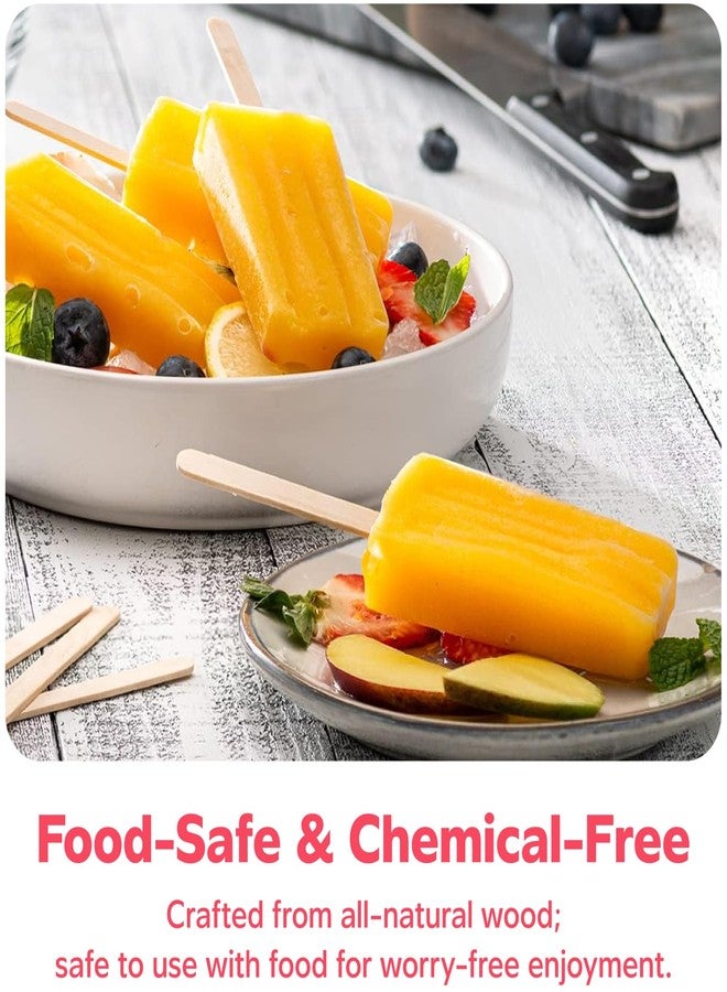 GUSTO [1000 Count] 4.5 Inch Wooden Multi-Purpose Popsicle Sticks for Crafts, Ice, Ice Cream, Waxing, and Tongue Depressor Wood Sticks (Formerly Comfy Package) - Image 4