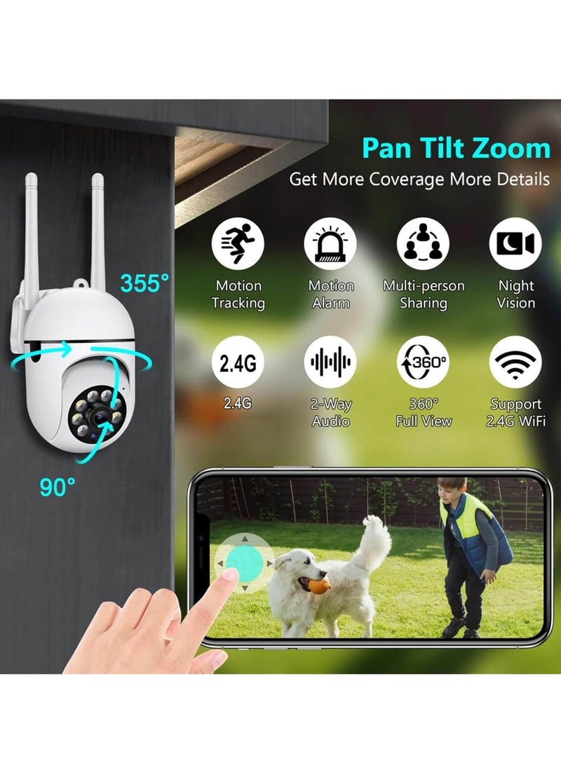 Generic 1080p Wireless Dome Camera, 360 Degree View Outdoor Camera, Wifi Surveillance Cam With Motion Monitoring Function, Portable Wifi Cameras For Home Office Security, (1pc) - Image 3