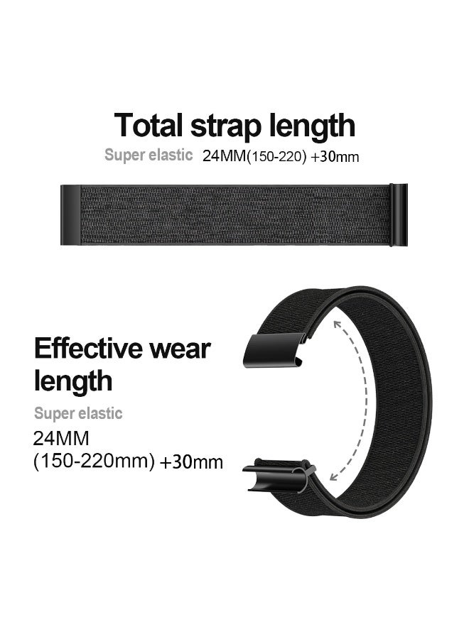 TEMPO Stretchy Nylon Replacement Band Compatible with WHOOP 5.0,  Life, One & Peak | Wearable Health, Fitness & Activity Tracker Stylish, Comfortable & Breathable and Adjustable Wristband Replacement Strap for Active Lifestyles - ONLY Strap without Connector - Image 5