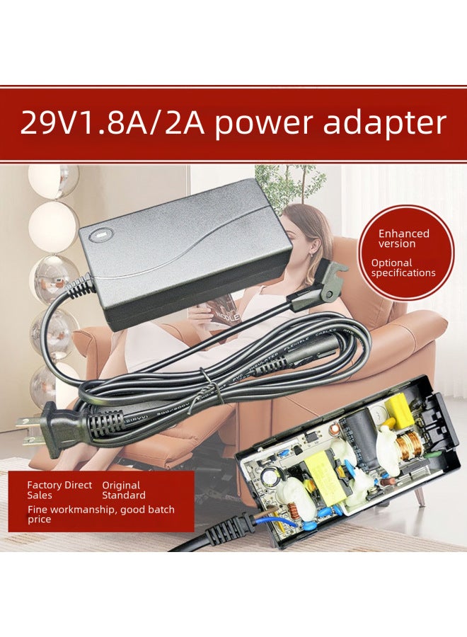 Loquat Applicable To The Family Chivas First Class Electric Massage Sofa 29V1.8A2A Power Cord Adapter Charger-Color:29V2A (Universal 29V1.8A/1.6A/1.5A) Is Not Equipped With Input Wire, Wire Length 15cm - Image 2
