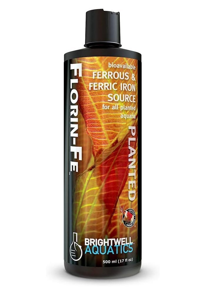 Brightwell Aquatics Florin-Fe Plant Care - Bioavailable Iron Supplement for Freshwater Aquariums, 500 ml - Image 1