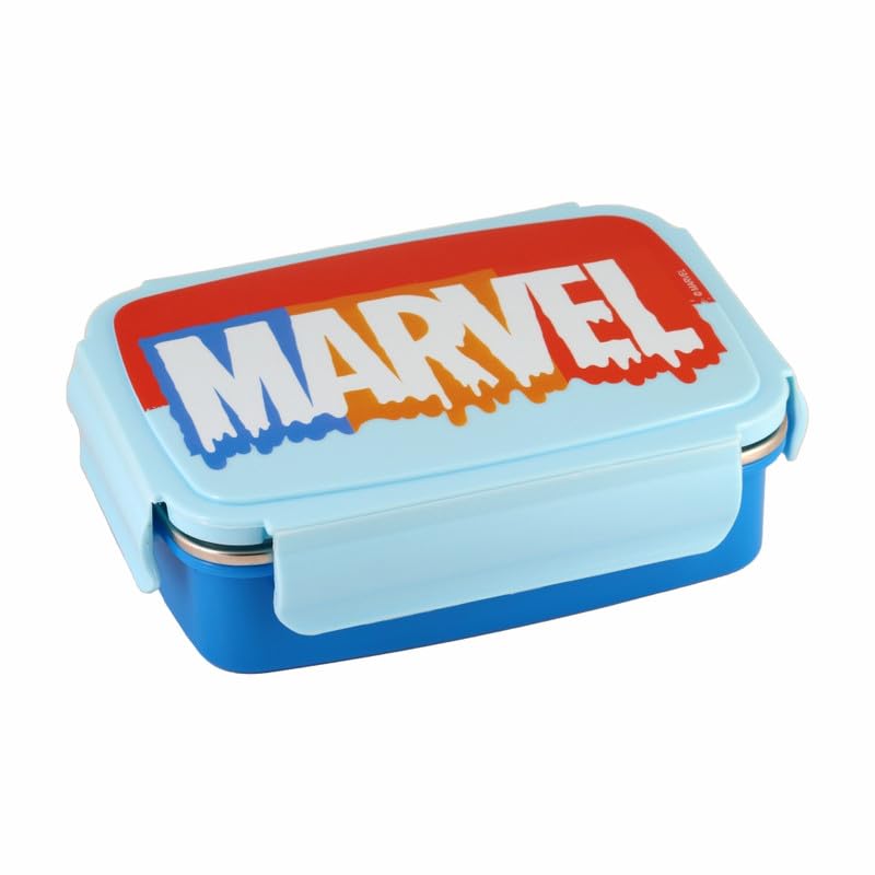 SKi Homeware SKI Crunchy Insulated 2 Grid bento Lunch Box with Stainless Steel Inner and a Spoon-Cum-Fork-Marvel - Image 1