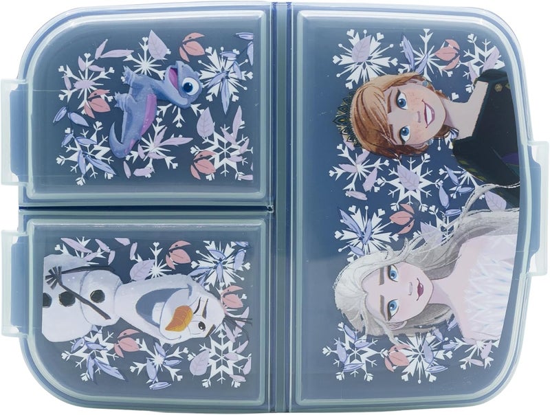 Stor Multi Compartment Sandwich Box - Frozen Snowy Tale - Image 2