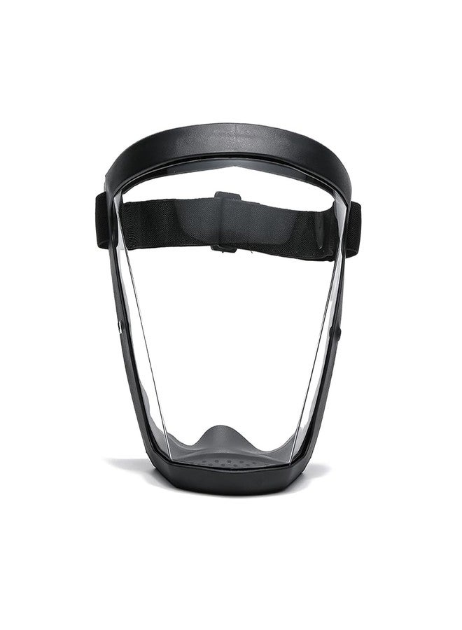 PUJI Protective Face Shield with Adjustable Headband - Prime Clear Plastic Safety Visor, Full Coverage Guard - Image 1