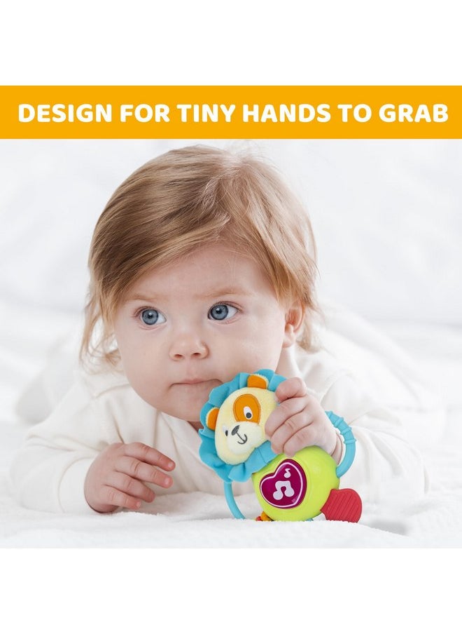 KiddoLab KiddoLab Musical Caesar Teething Toy for 3 Months and Up - Baby Teether, Rattle & Musical Toy with Lights & Fun Sound Effects - Baby Hanging Toy Easily Fits to Crib, Stroller and Car Seats  - Image 3