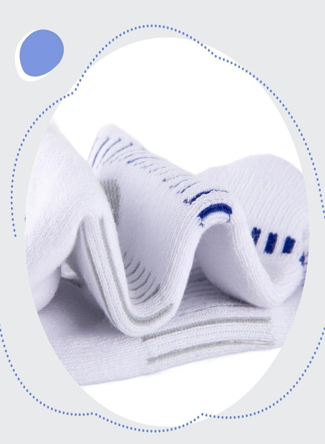 Comfoex 10 Pairs Boys Socks For Kids 4-6 8-10 6-8 Years Old Athletic Ankle Short Cotton Socks With Cushioned Sole - Image 5