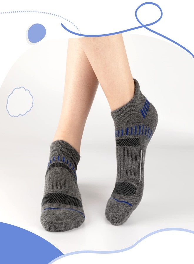 Comfoex 10 Pairs Boys Socks For Kids 4-6 8-10 6-8 Years Old Athletic Ankle Short Cotton Socks With Cushioned Sole - Image 2