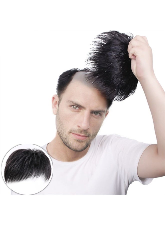 Nariele New Men's Head Replacement With Natural Breathable Simulated Hair - Image 3