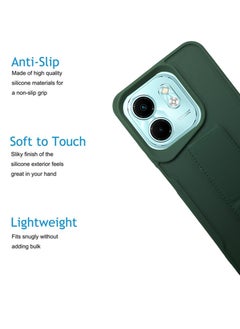 Waldic Premium Silicone Magnetic Hand Grip Case Cover for Infinix Smart 9 - Green  - Image 2