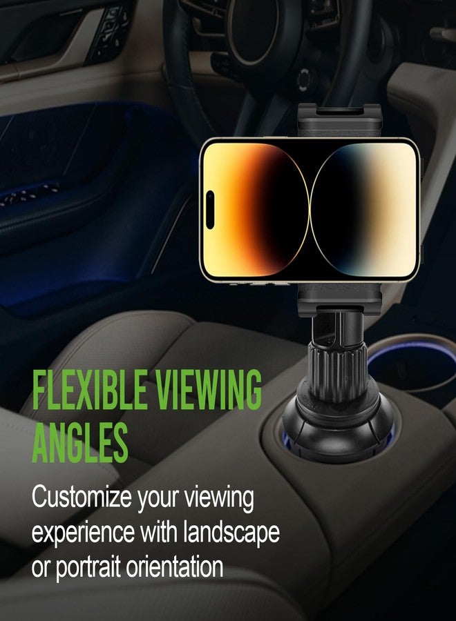 cellet Car Cup Holder Phone Mount, Phone Holder Mount Cradle Universal Adjustable Compatible for Apple iPhone, Samsung Galaxy, Moto, Google Pixel Smartphones - Image 5