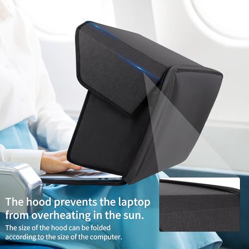 TXIYEAN Laptop Sun ShadeLightweight Laptop Sun Glare Shield Privacy Cover for Working OutsideComputer Privacy Hood Foldable and Portable Shield Cover Computer Hood Outside Glare 14PatNOD1057416S - Image 3