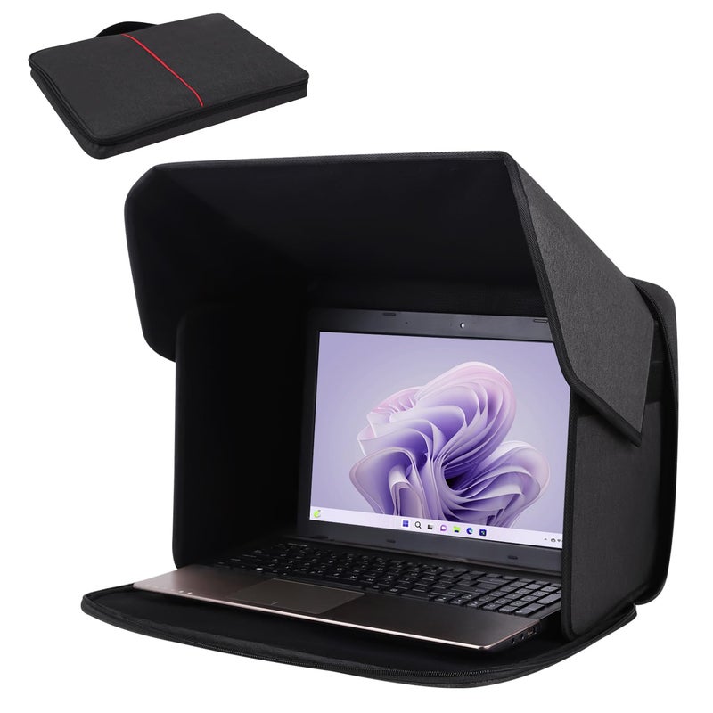 TXIYEAN Laptop Sun ShadeLightweight Laptop Sun Glare Shield Privacy Cover for Working OutsideComputer Privacy Hood Foldable and Portable Shield Cover Computer Hood Outside Glare 14PatNOD1057416S - Image 2