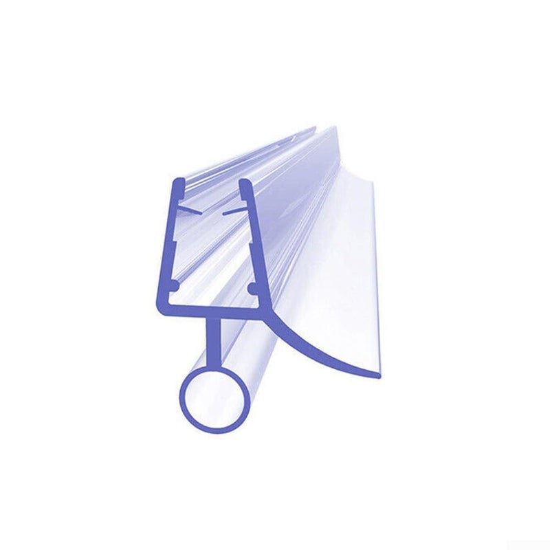 Shower Door Seal Strip Replacement 50cm Transparent PVC Water Deflector 10mm Easy Cut Wet Dry Separation 2 Pack - Image 5