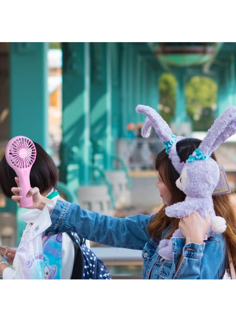 Captaintech Mini Fan Battery Operated Small Personal Portable Fan Speed Adjustable USB Rechargeable Fan for Kids Girls Women Men Home Office Indoor Outdoor Travelling - Image 5