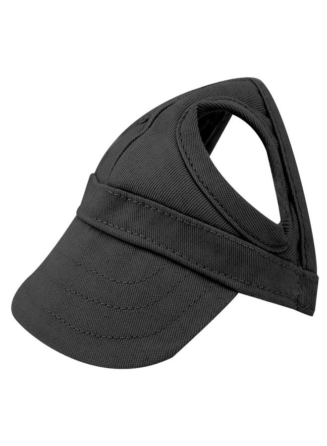 Cocoarm Unisex Dog Baseball Cap with Ear Holes, Black, S - Image 1
