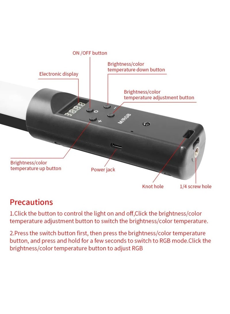 Jmary Jmary FM-128 RGB Led Light Waterproof Lighting Bar With OLED Display Indicator - Image 3