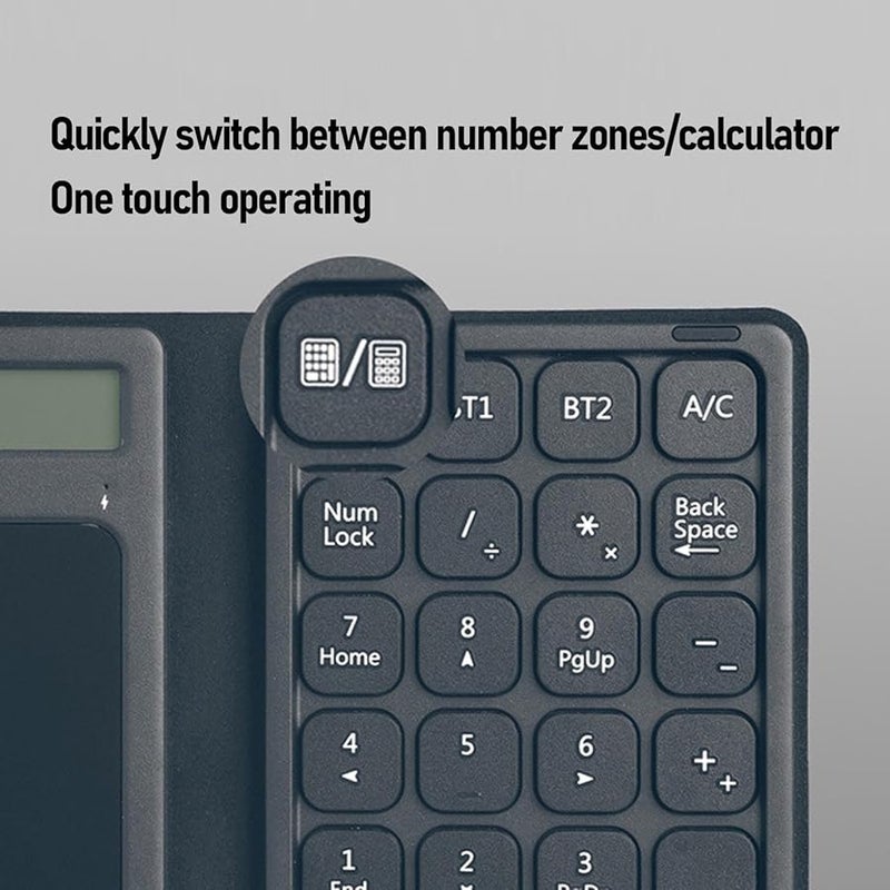 Vbestlife 23 مفتاح لوحة أرقام لاسلكية بلوتوث مع لوحة لمس وآلة حاسبة للكمبيوتر المحمول والكمبيوتر الشخصي - Image 5