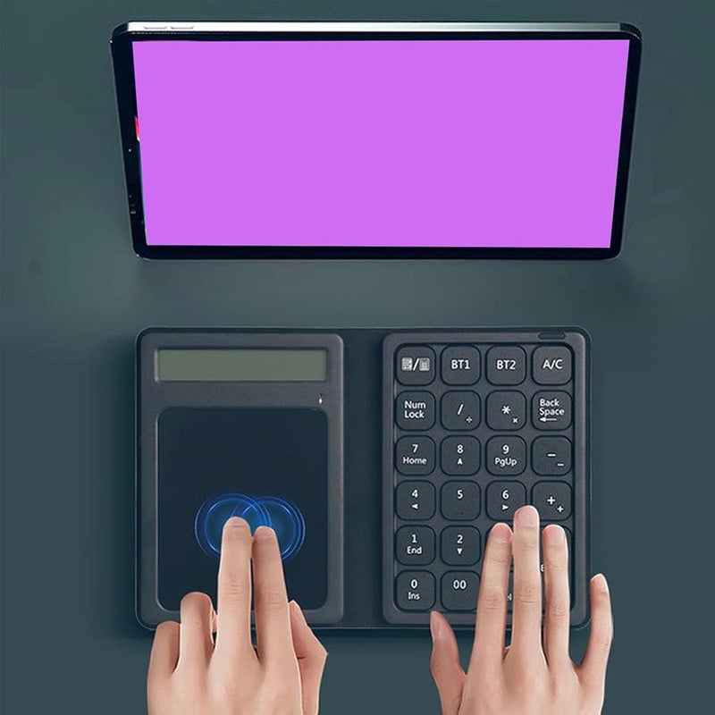Vbestlife 23 مفتاح لوحة أرقام لاسلكية بلوتوث مع لوحة لمس وآلة حاسبة للكمبيوتر المحمول والكمبيوتر الشخصي - Image 4