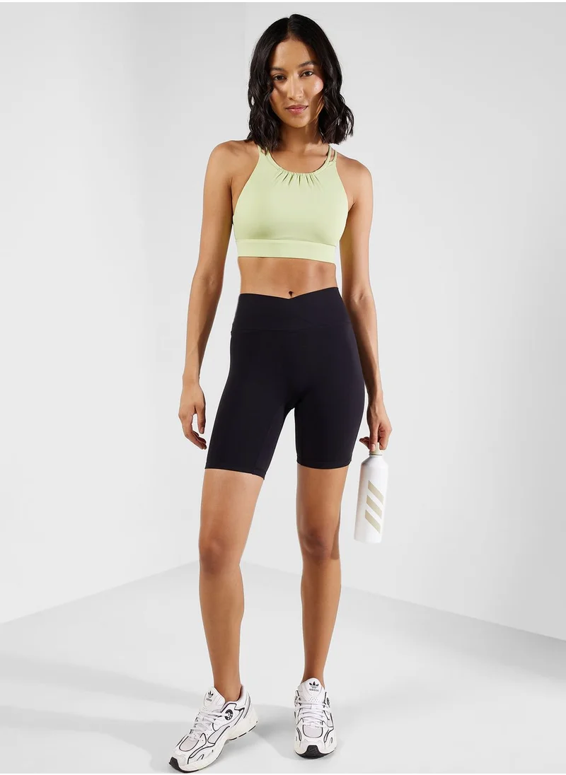 FRWD V Waist Ribbed Short With Side Pocket