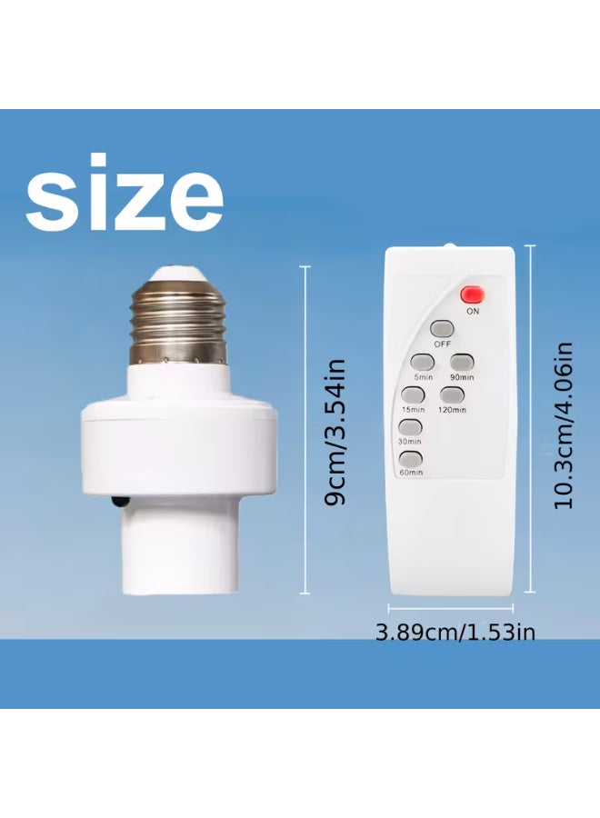 E27 Socket Infrared Smart LED Lamp Holder with Timer, Color-Changing Feature, And Easy Installation for Home Illumination - Image 2