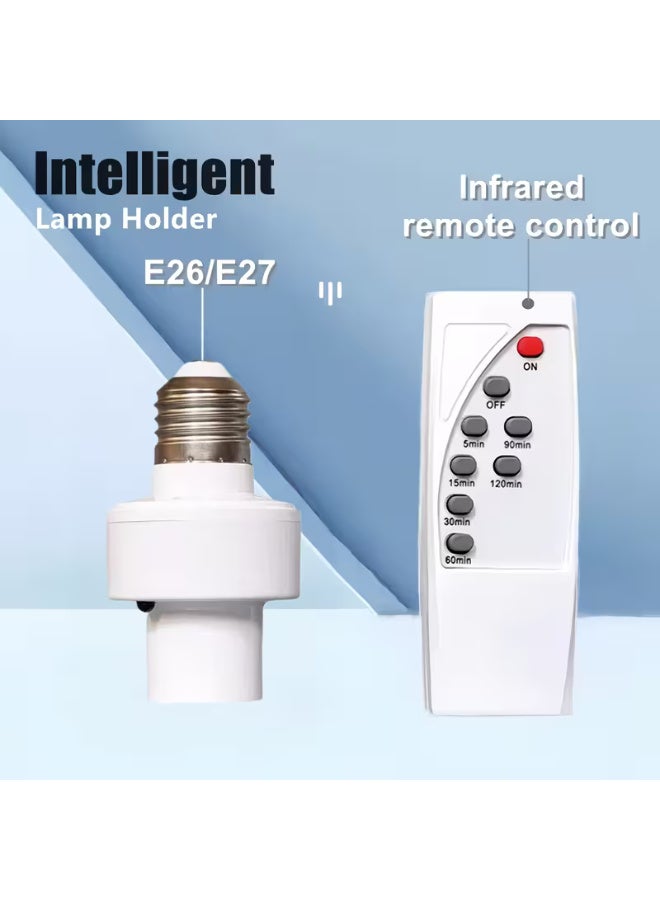 E27 Socket Infrared Smart LED Lamp Holder with Timer, Color-Changing Feature, And Easy Installation for Home Illumination - Image 5