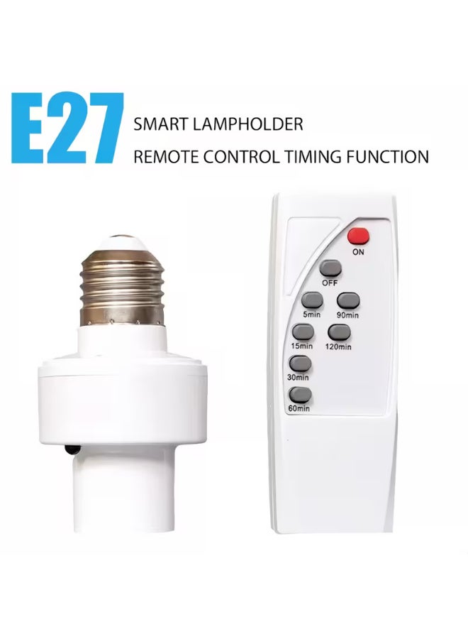E27 Socket Infrared Smart LED Lamp Holder with Timer, Color-Changing Feature, And Easy Installation for Home Illumination - Image 1