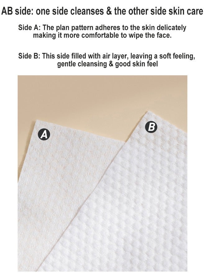 زي سي إم - هابي عبوة من 5 مناشف وجه ناعمة وسميكة من القطن الخالص للاستعمال مرة واحدة للرجال والنساء والاستخدام العائلي - Image 5