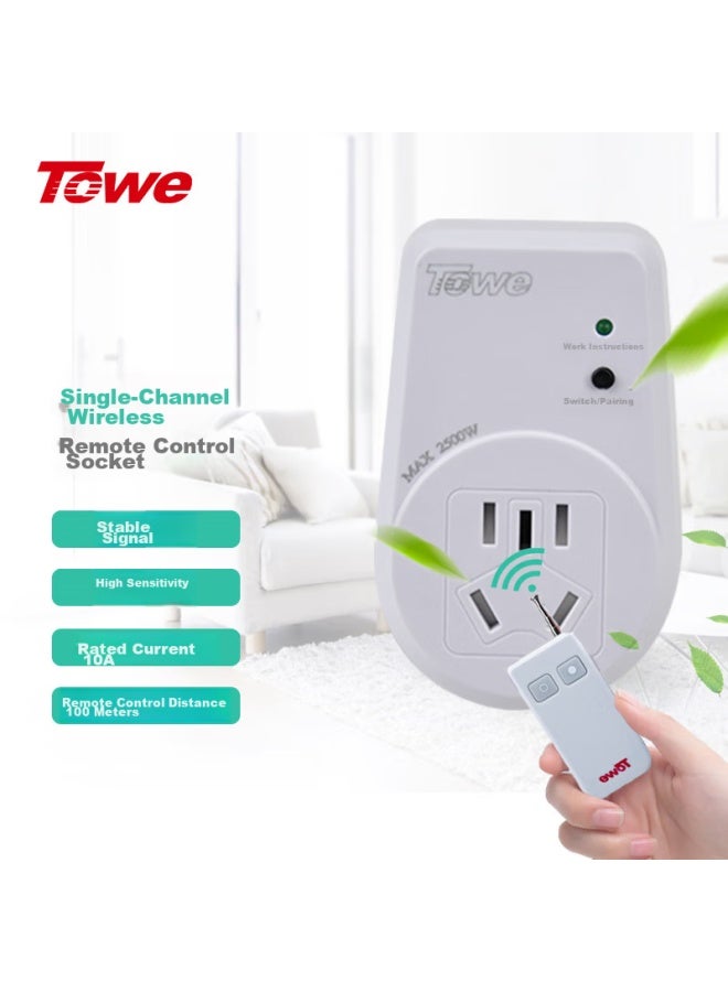 Towe Wireless Wall-penetrating Remote Control Socket, Multi-functional Smart Remote Control Socket For Home Use Ap-ws101 - Image 1