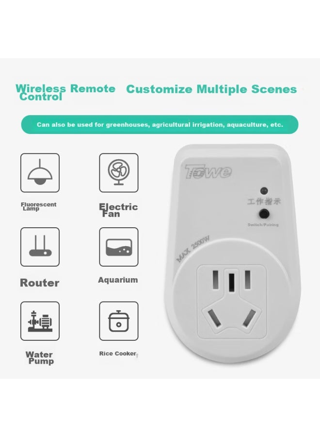 Towe Wireless Wall-penetrating Remote Control Socket, Multi-functional Smart Remote Control Socket For Home Use Ap-ws101 - Image 4