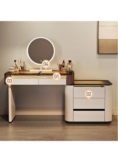 NKX Elegant and Efficient Smart Dressing Table for Contemporary Living Spaces with LED Mirror  - Image 2