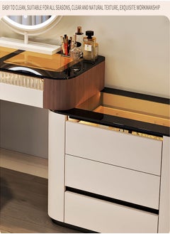 NKX Elegant and Efficient Smart Dressing Table for Contemporary Living Spaces with LED Mirror  - Image 5